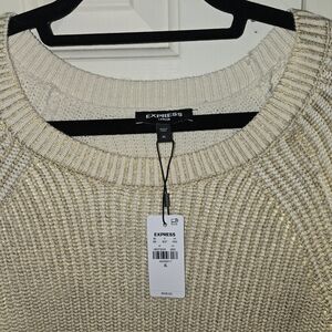 Express Women's Cream Sweater